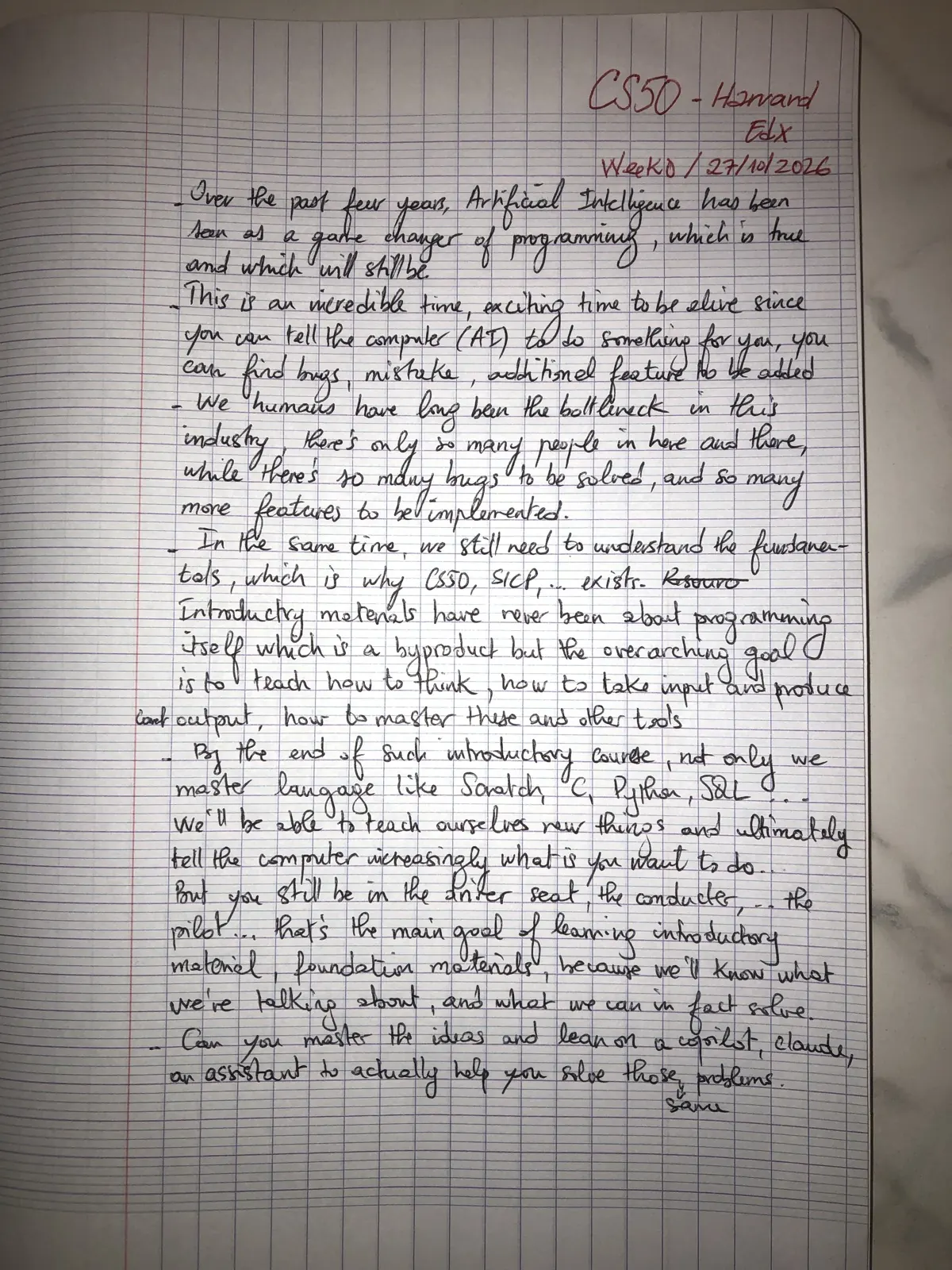 Notes page 1: Why foundations still matter